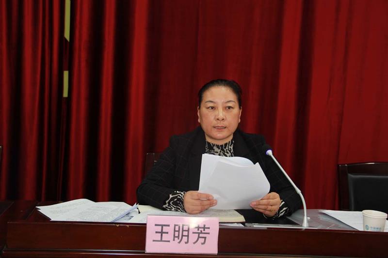 副县长王明芳讲话