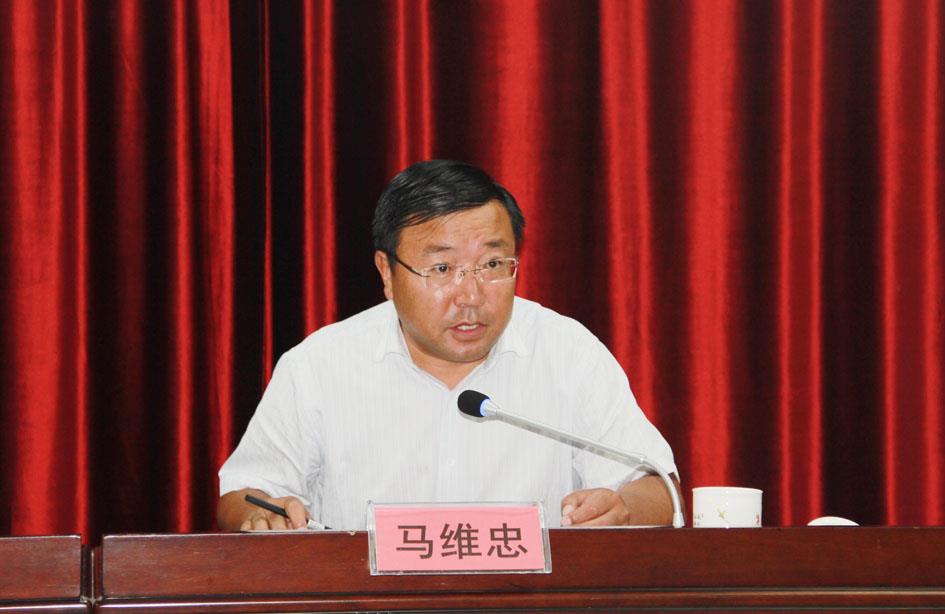 县委副书记,县长马维忠就此次督查巡查工作进行讲话